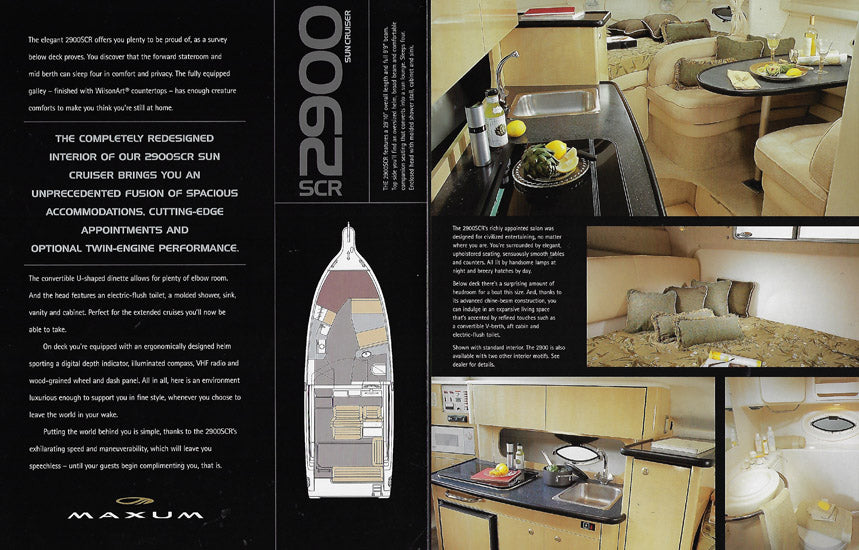 Maxum 2900SCR Sun Cruiser Brochure