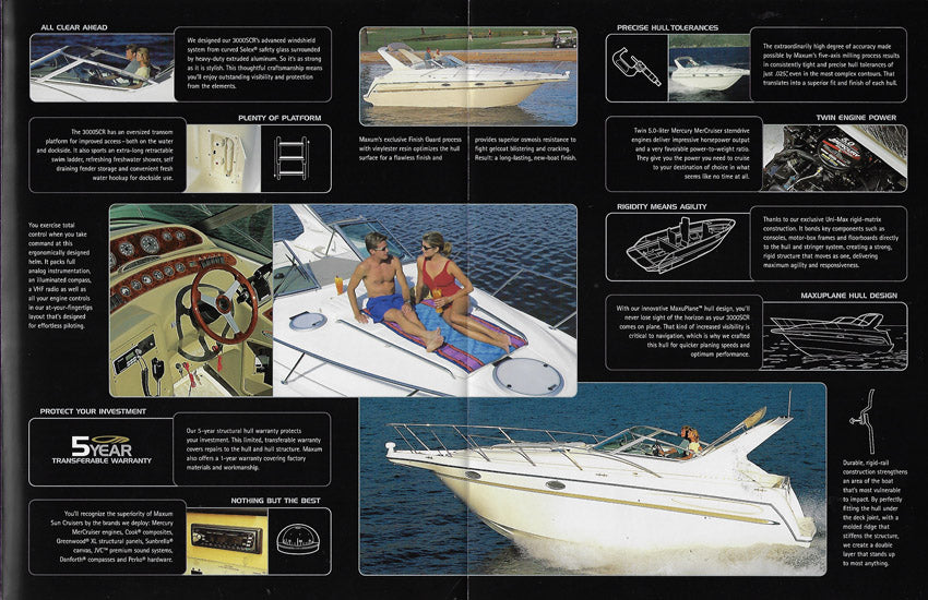 Maxum 3000SCR Sun Cruiser Brochure
