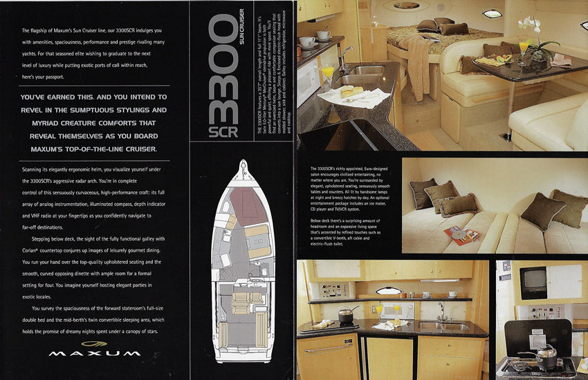 Maxum 3300SCR Sun Cruiser Brochure