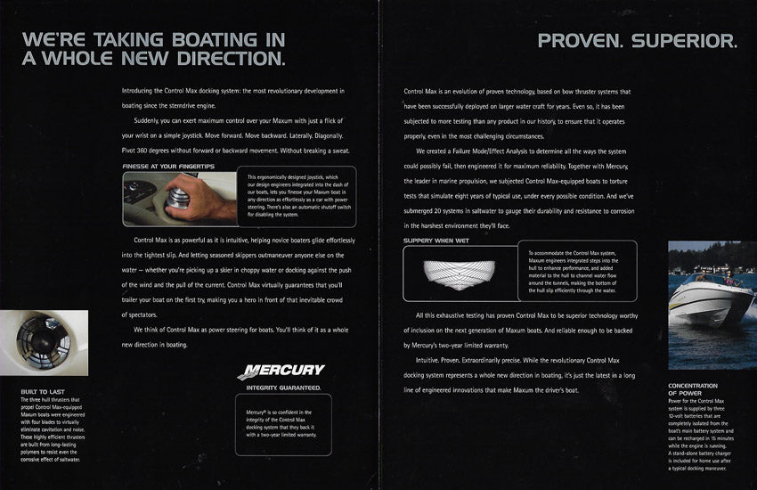 Maxum Control Max Docking System Brochure