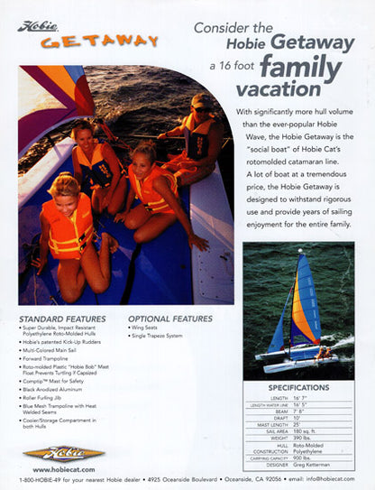 Hobie Cat Getaway Brochure