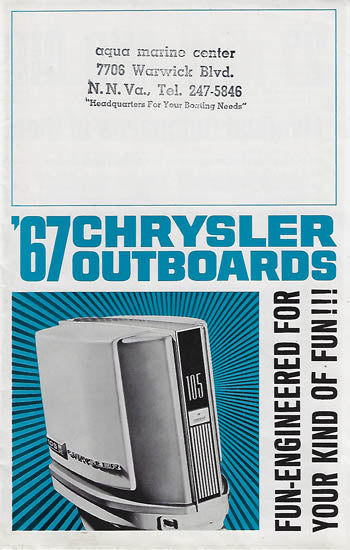 Chrysler 1967 Outboard Brochure