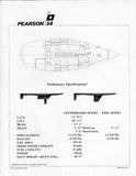 Pearson 34 Specification Brochure