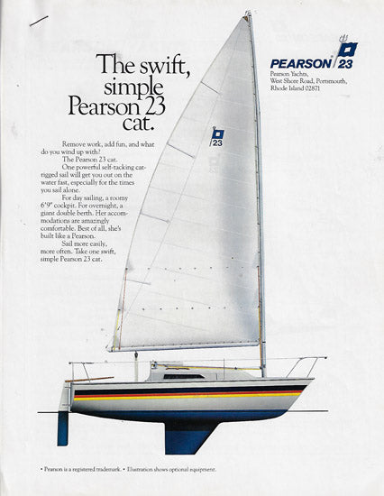 Pearson 23 Cat Specification Brochure