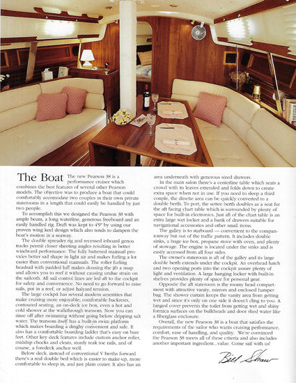 Pearson 38 Brochure