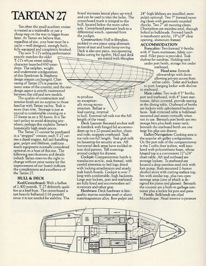 Tartan 27 Mark II Brochure