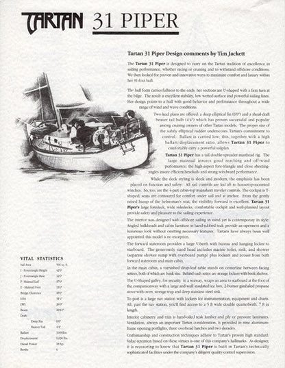 Tartan 31 Piper Brochure