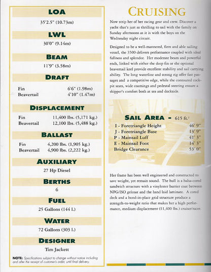 Tartan 3500 Brochure