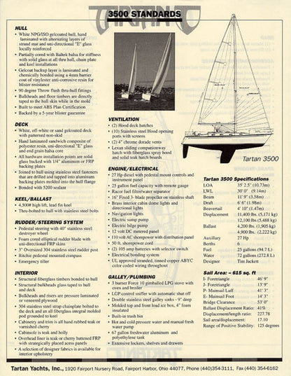 Tartan 3500 Brochure