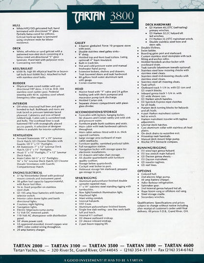 Tartan 3800 Brochure