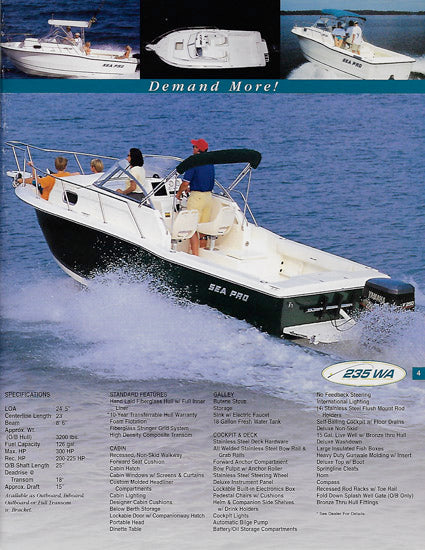 Sea Pro 2001 Brochure