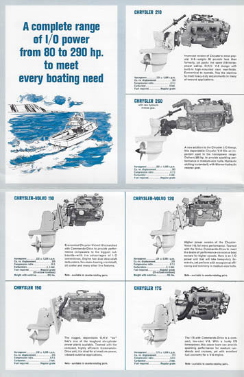 Chrysler Inboard-Outdrives Brochure