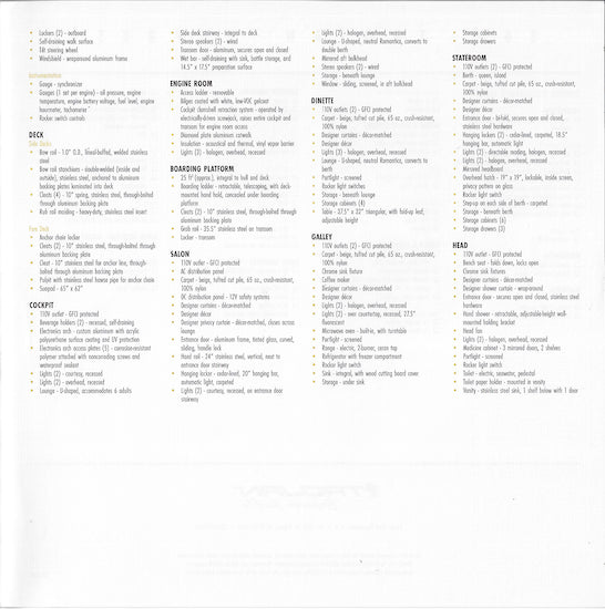 Trojan 360 Express Specification Brochure (2001)