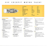 Carver 444 Cockpit Motor Yacht Specification Brochure (2001)