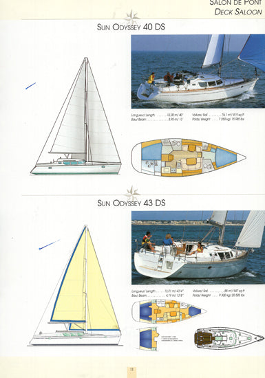 Jeanneau 2001 Sail Brochure