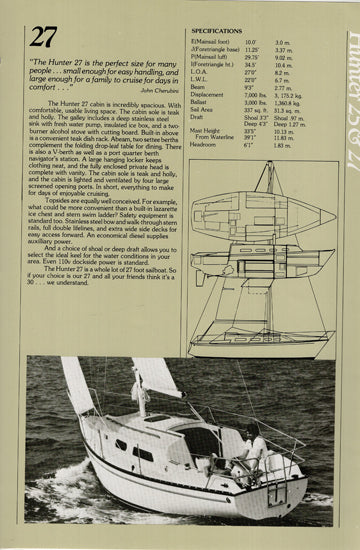 Hunter 1978 Brochure