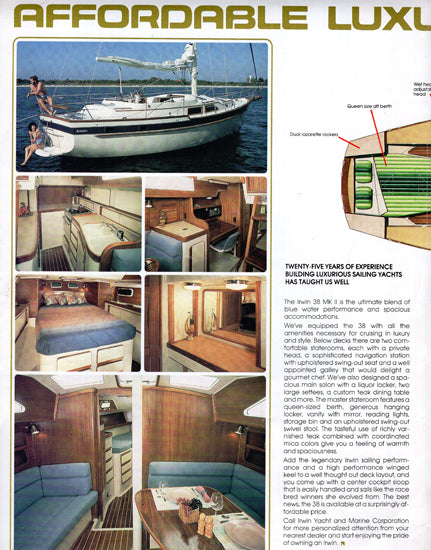 Irwin 38 Mark II Brochure