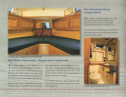 Sabreline 34 Fast Trawler Brochure