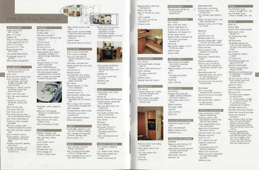 Bayliner Motoryacht 5288 & 5788 Brochure