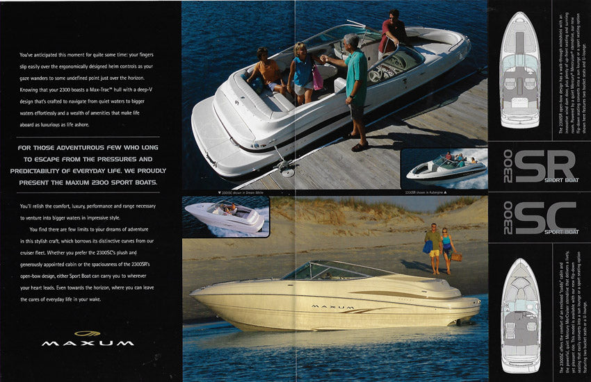Maxum 2300SR/SC Sport Boat Brochure