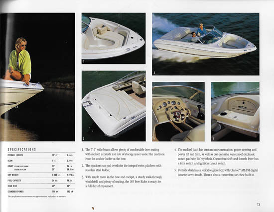 Sea Ray 2001 Sport Boats Brochure