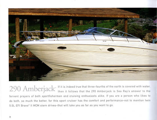Sea Ray 2001 Sport Cruisers Brochure