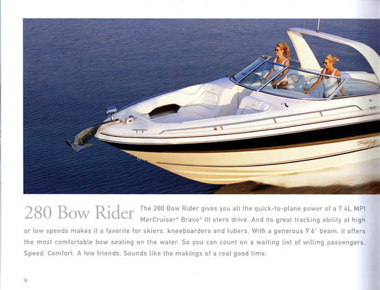 Sea Ray 2001 Sport Cruisers Brochure