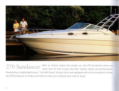 Sea Ray 2001 Sport Cruisers Brochure