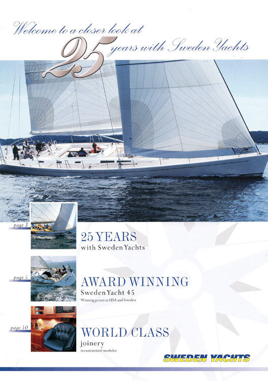 Sweden Yachts 2001 Newsletter Brochure