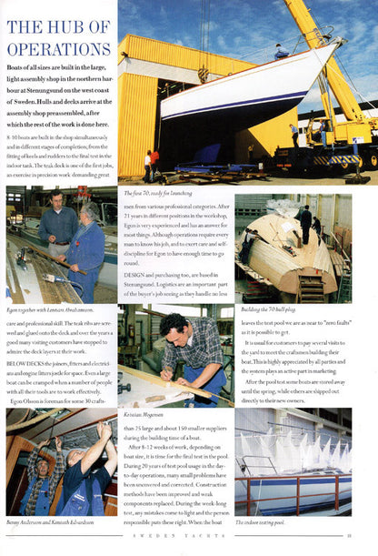 Sweden Yachts 2001 Newsletter Brochure