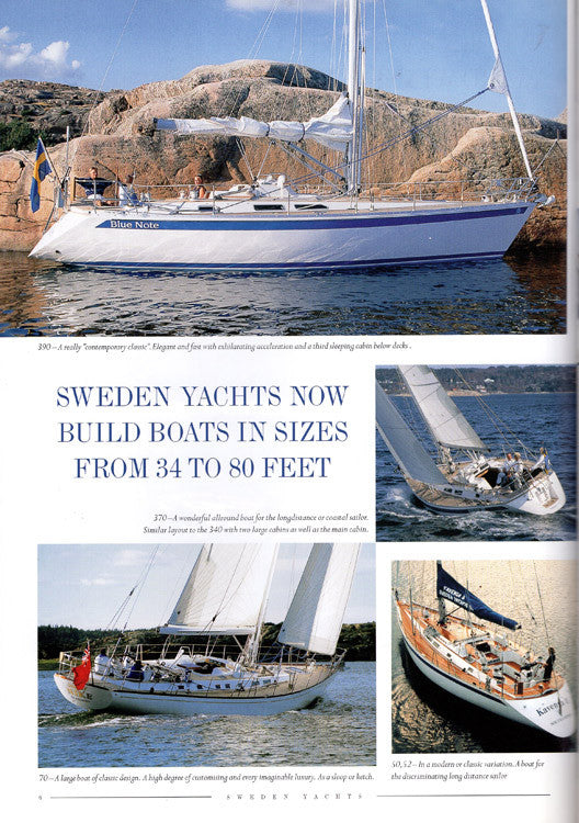 Sweden Yachts 2001 Newsletter Brochure
