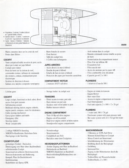 Lagoon 380 Specification Brochure
