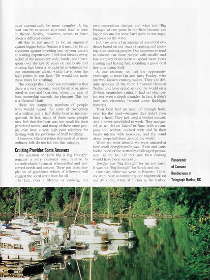 Camano Troll PassageMaker Magazine Reprint Brochure