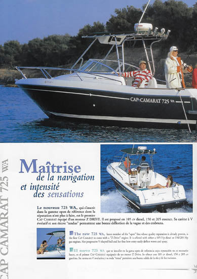 Jeanneau Cap Camarat 725 Walk Around Brochure
