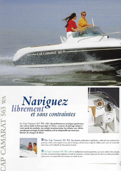 Jeanneau Cap Camarat 565 Walk Around Brochure