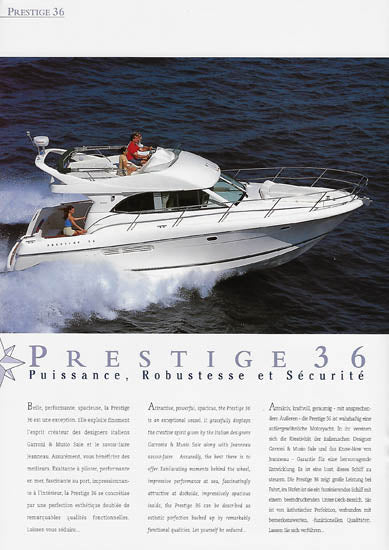 Jeanneau Prestige 32 & 36 Brochure