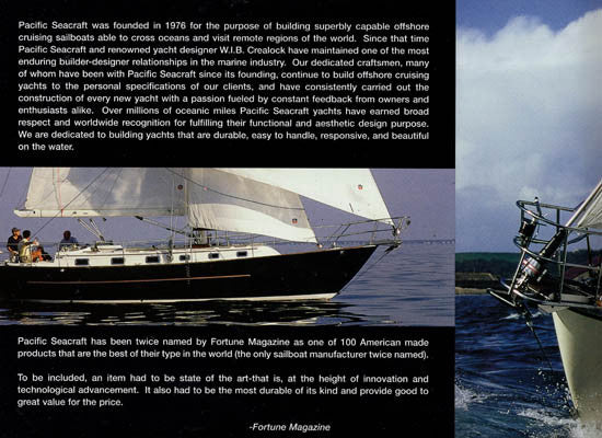 Pacific Seacraft 40 Brochure