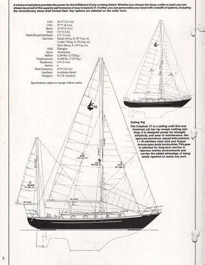 Pacific Seacraft Crealock 37 Brochure