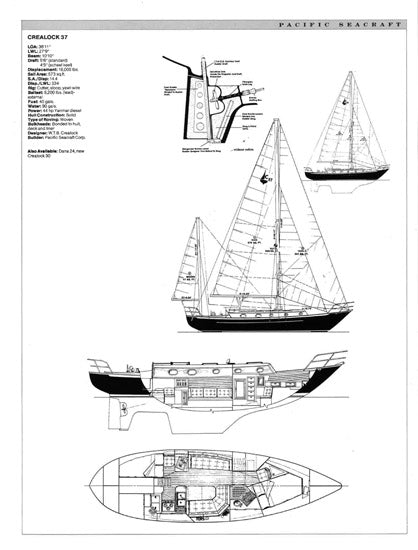 Pacific Seacraft The World's Best Sailboats Book Reprint Brochure
