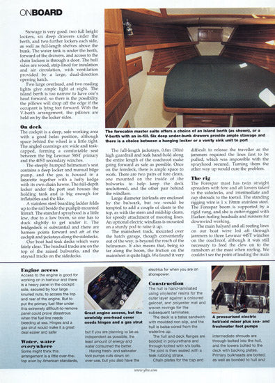 Pacific Seacraft 40 Yachting Monthly Magazine Reprint Brochure