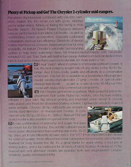 Chrysler 1977 Outboard Brochure