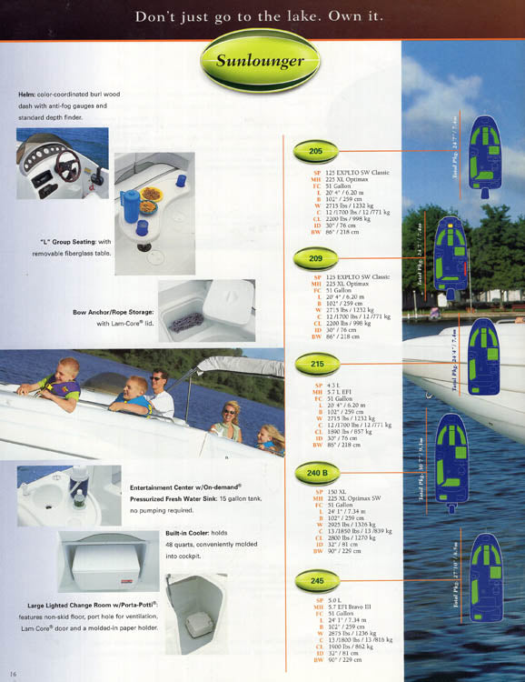 Monark 2001 Pontoon & Fiberglass Brochure