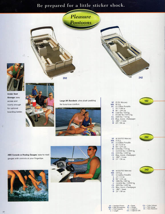 Monark 2001 Pontoon & Fiberglass Brochure