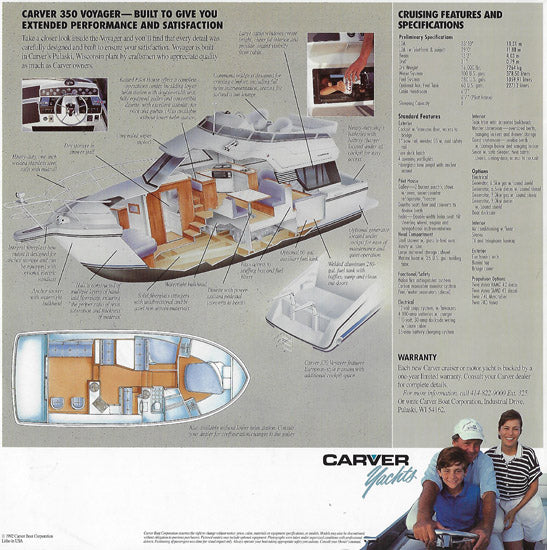 Carver 350 Voyager Brochure