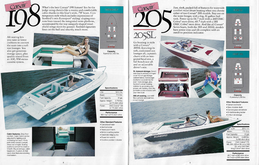 Sunbird 1992 Brochure