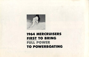 Mercury 1964 Mercruiser Stern Drives Brochure