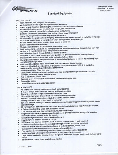 Outbound 44 Brochure Package