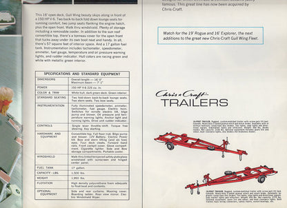 Chris Craft 1972 Gull Wing Brochure