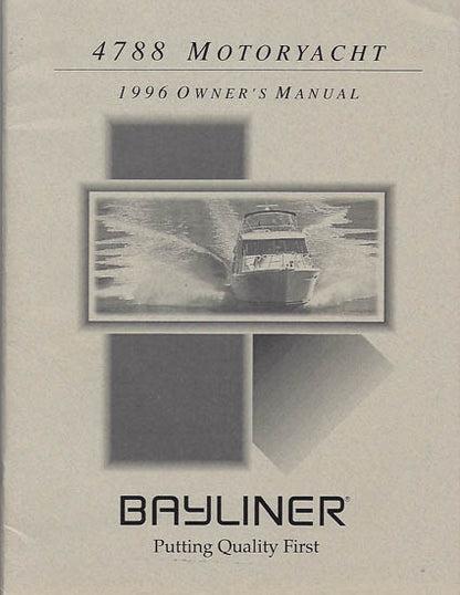 Bayliner 4788 Motoryacht Owner’s Manual