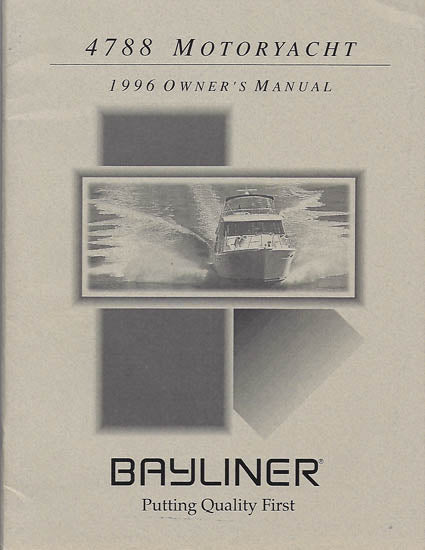 Bayliner 4788 Motoryacht Owner’s Manual
